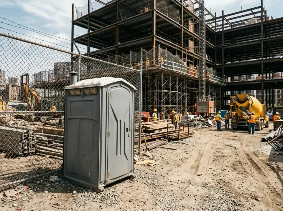 Portable Toilet — Construction Site