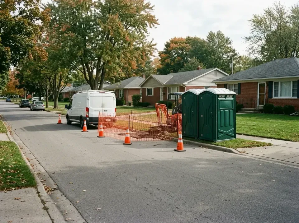 Portable Toilet — Residential Street